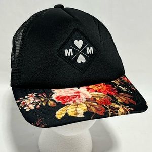 Disney Neff Snapback Trucker Hat Floral Print Unisex.